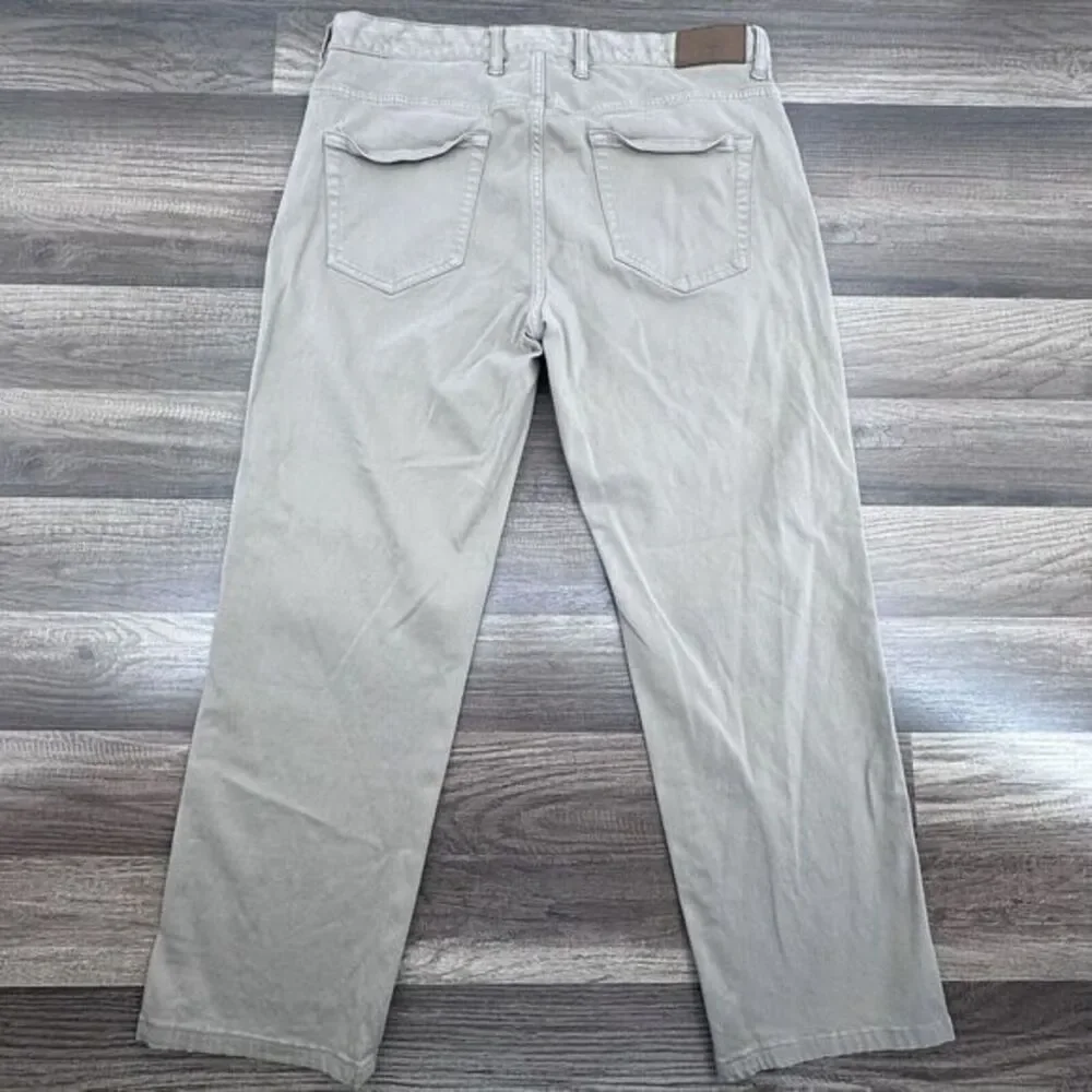 Peter Millar Ultimate Sateen 5 Pocket Pants Men's 33x26 Khaki‎ Brown Stretch - Picture 3 of 8